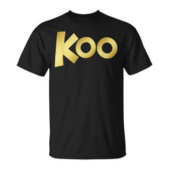 Koo Gold Lettering Koo T-Shirt - Monsterry AU