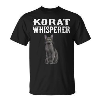 Korat Wisperer Cat Lover T-Shirt | Mazezy