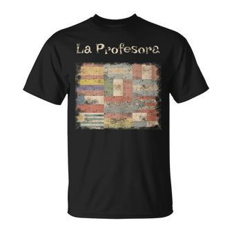 La Profesora Spanish Speaking Country Flags T-Shirt | Mazezy