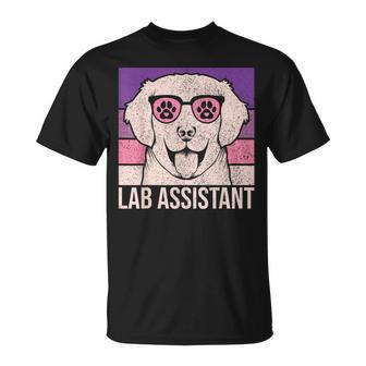 Lab Assistant Dog Lover Owner Pet Animal Labrador Retriever Unisex T-Shirt - Seseable