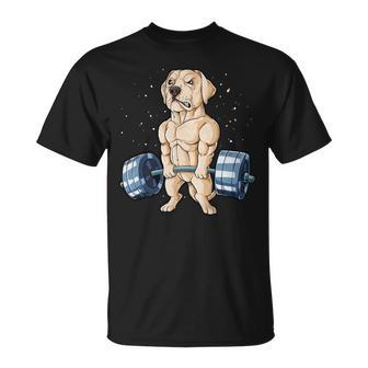 Labrador Weightlifting - Mens Standard Unisex T-Shirt - Monsterry UK