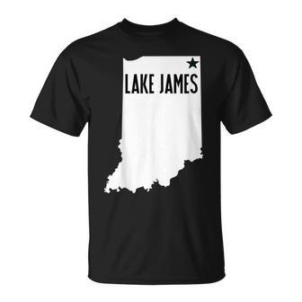 Lake James Angola Indiana Steuben County T-Shirt | Mazezy