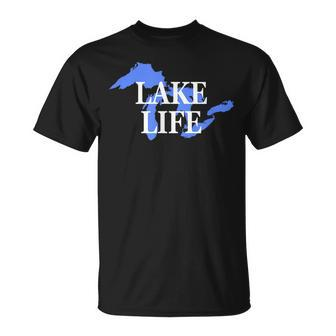 Lake Life Great Lakes Ohio Michigan Illinois Unisex T-Shirt | Mazezy