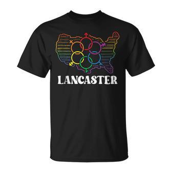 Lancaster Pride Month Pride Flag Lgbt Community Lgbtq Flag Unisex T-Shirt | Mazezy