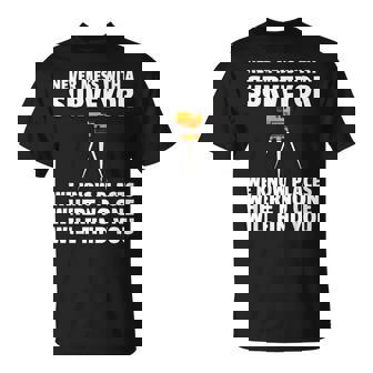 Land Recorder Technician For Cartogropher Surveyor T-Shirt | Mazezy