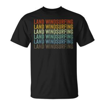Land Windsurfing Sports Retro T-Shirt | Mazezy