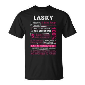 Lasky Name Gift Lasky Name V2 Unisex T-Shirt - Seseable