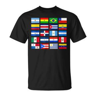 Latin American Flags Hispanic Heritage Month T-Shirt - Monsterry UK