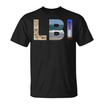 Lbi Long Beach Island Nj Photo Beach Ocean Lighthouse Unisex T-Shirt | Mazezy