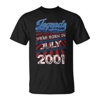 Legends Were Born In July 2001 18Th Birthday Gift Unisex T-Shirt | Mazezy