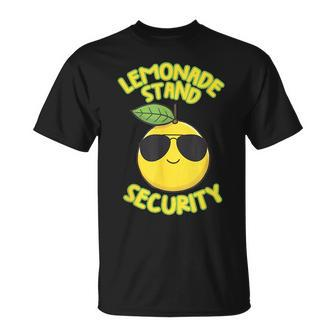 Lemonade Stand Security Cute Lemon Summer Sunglasses Citrus Summer Funny Gifts Unisex T-Shirt | Mazezy