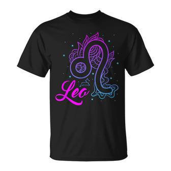 Leo Lion Zodiac Sign Birthday Astrology Horoscope Unisex T-Shirt - Monsterry