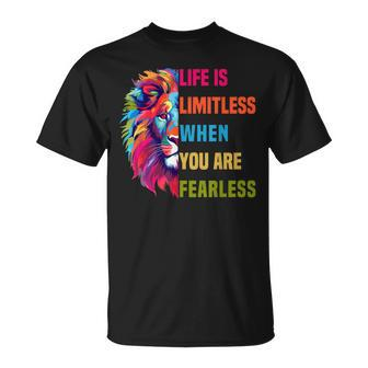 Leo Season Lion Motivational Inspirational Unisex T-Shirt - Seseable