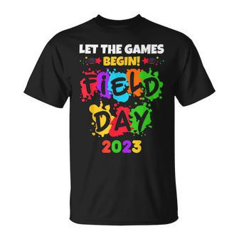 Let The Games Begin Field Day 2023 Boys Girls Teachers T-shirt - Thegiftio UK