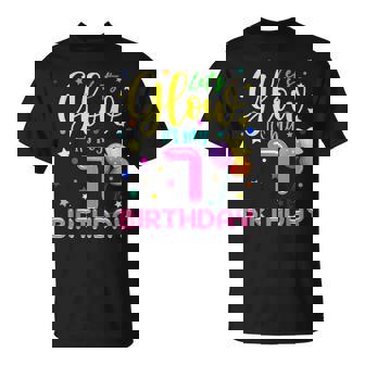 Let's Glow It's My 7Th Birthday Celebration Birthday Party T-Shirt | Mazezy