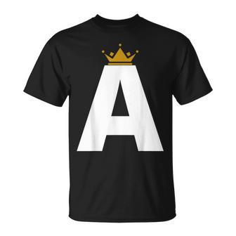 Letter A Alphabet Letter Initial T-Shirt | Mazezy