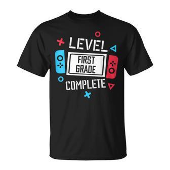 Level 1St Grade Complete Video Game Happy Last Day Of School Unisex T-Shirt | Mazezy