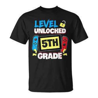 Level 5Th Grade Unlocked Back To School First Day Boys Girls Unisex T-Shirt | Mazezy