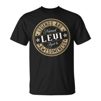Levi | Legends Are Named | Levi Unisex T-Shirt | Mazezy