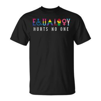 Lgbt Equality Hurts No One Pride Human Rights T-shirt - Thegiftio UK