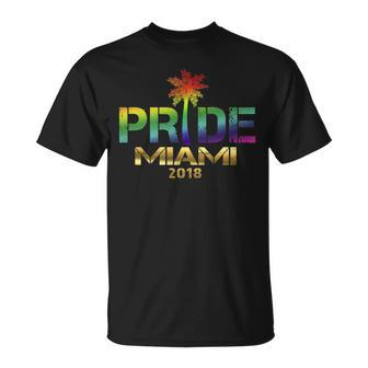 Lgbt Gay Pride 2018 Miami Unisex T-Shirt | Mazezy