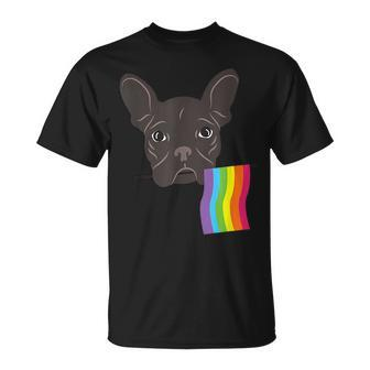 Lgbt Gay Pride French Bulldog Owner Unisex T-Shirt | Mazezy