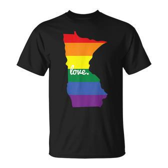 Lgbt Gay Pride Minnesota Love Unisex T-Shirt | Mazezy