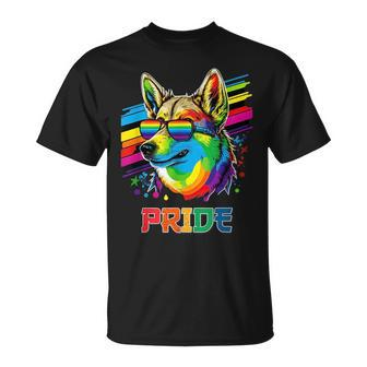 Lgbt Lesbian Gay Pride Swedish Vallhund Dog Unisex T-Shirt | Mazezy AU