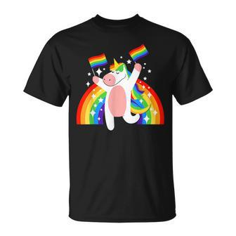Lgbt Unicorn Gay Pride Unisex T-Shirt | Mazezy