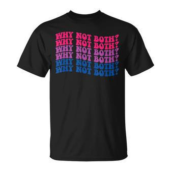 Lgbtq Bisexual Pride Bi-Furious Why Not Both Unisex T-Shirt | Mazezy