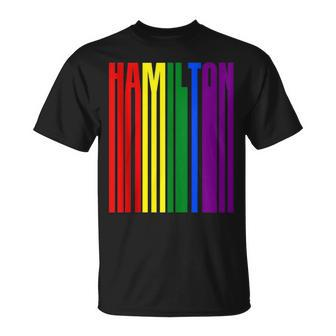 Lgbtq Flag Corols Hamilton Canada - Canadian Pride Unisex T-Shirt | Mazezy