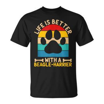 Life Is Better With A Beagle-Harrier T-Shirt | Mazezy