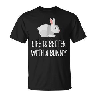Life Is Better With A Bunny Cute Critter T-Shirt - Monsterry DE