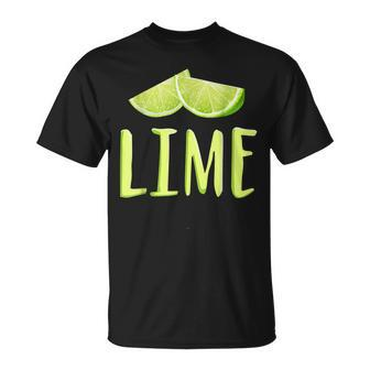 Lime Salt Tequila Halloween Costume Matching Group T-Shirt - Seseable