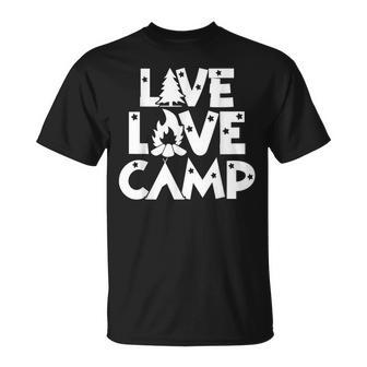 Live Love Camp Camping Camper  Unisex T-Shirt