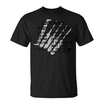 Locksmith Hourly Rates Funny Lock Picker Labor Worker Gifts Unisex T-Shirt | Mazezy