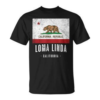 Loma Linda California Cali City Souvenir Ca Flag Top T-Shirt | Mazezy