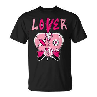 Loser Lover Heart Dripping Low Triple Pink Matching T-shirt - Thegiftio UK