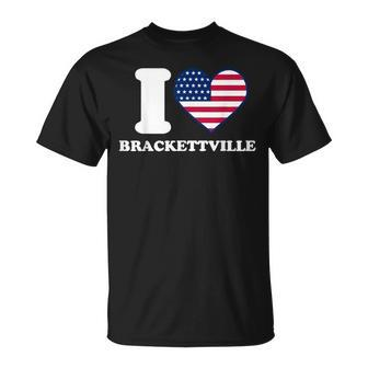 I Love Brackettville I Heart Brackettville T-Shirt | Mazezy