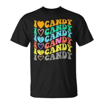 I Love Candy Halloween Party Cute Trick Or Treat Candyland T-Shirt - Seseable