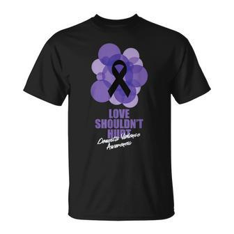 Love Never Cause Pain Domestic Violence Quote T-Shirt | Mazezy