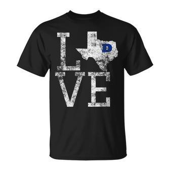 Love Dallas Texas Cowboy Or Cowgirl Gift For Womens Unisex T-Shirt | Mazezy