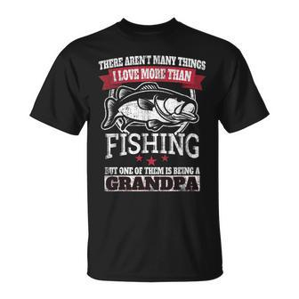 I Love Fishing But More Than That Love Being Grandpa T-shirt - Thegiftio UK