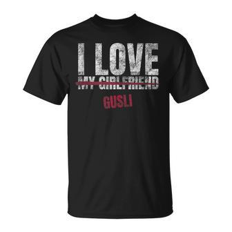 I Love Gusli Musical Instrument Music Musical T-Shirt | Mazezy