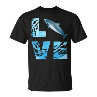 Love Harbor Porpoise Whale Sea Animals Marine Mammal Whales T-Shirt | Mazezy