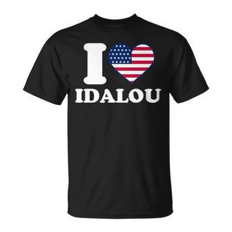 I Love Idalou I Heart Idalou T-Shirt | Mazezy