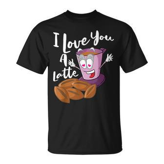 I Love You A Latte Macchiato Valentines Day T-Shirt | Mazezy