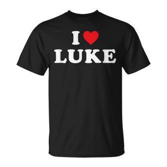 I Love Luke I Heart Luke T-Shirt - Monsterry UK