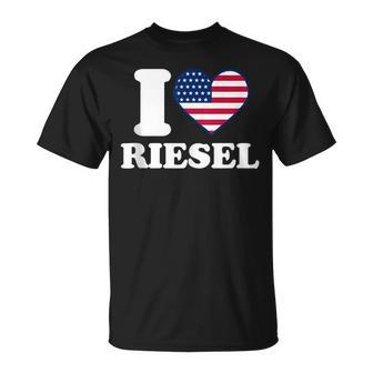 I Love Riesel I Heart Riesel T-Shirt | Mazezy