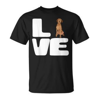 Love My Wirehaired Vizsla Dog Lover T-Shirt | Mazezy